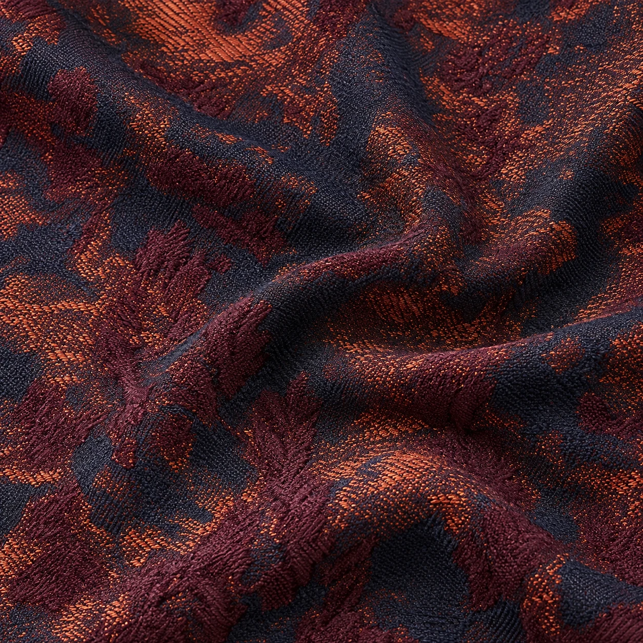 Burgundy Ceremonial Jacquard 面料参考