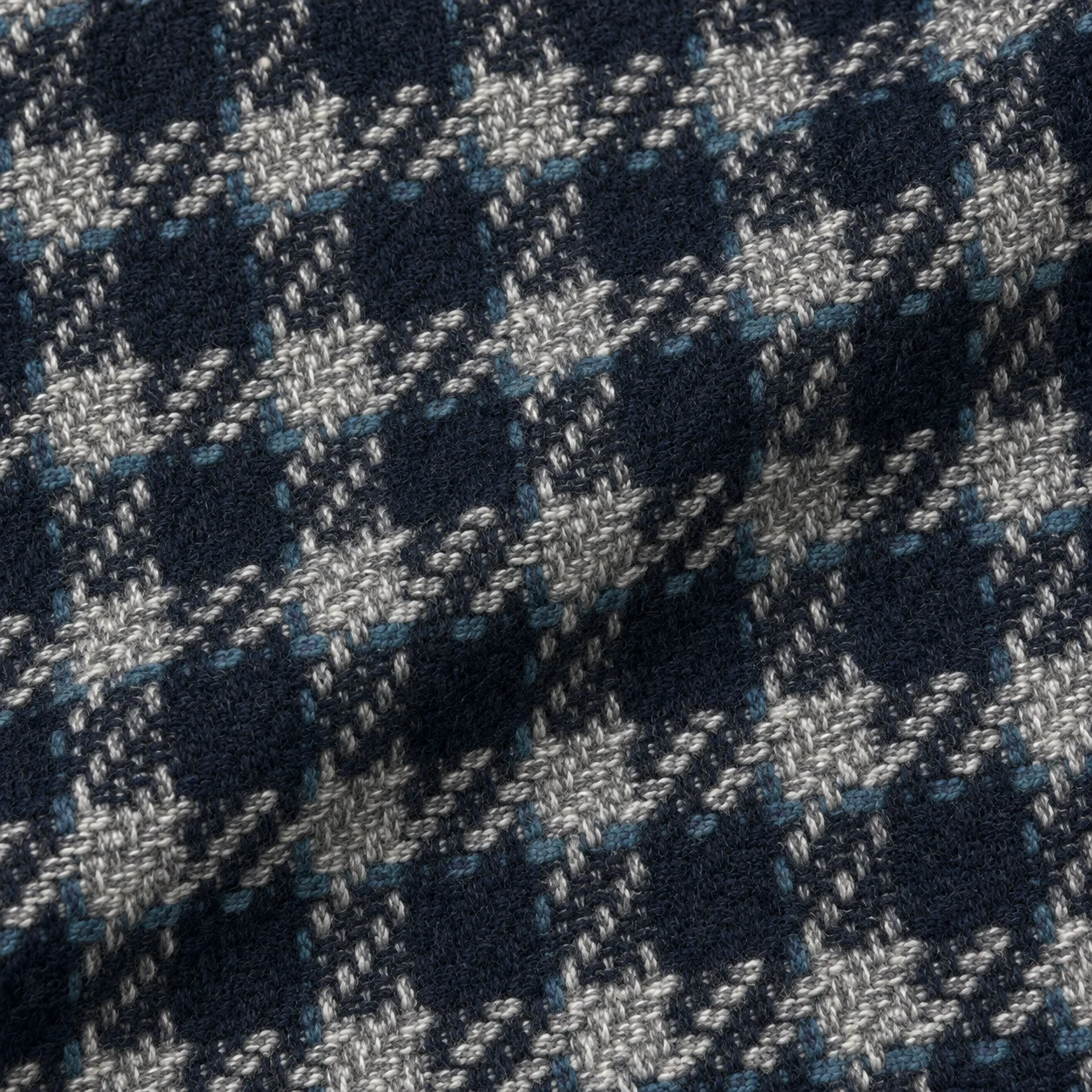 Blue-Grey Patterned Texture 面料参考